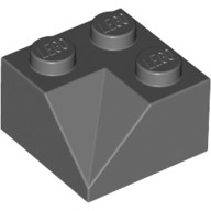 Lego CORNER BRICK 2X2/45° INSIDE, Dark grey