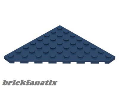 Lego Corner Plate 45 Deg. 8X8, Dark blue