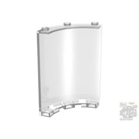 Lego Wall Element 4X4X6, Round, Transparent clear