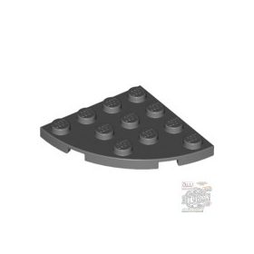 Lego Plate Round Corner 4 x 4, Dark bluish gray