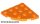Lego Plate 4X4, 1/4 Circle, Orange
