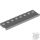 Lego Plate, Modified 2 x 8 with Door Rail, Light bluish gray