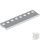 Lego Plate, Modified 2 x 8 with Door Rail, White