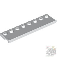 Lego PLATE 2X8 W/GLIDING, White