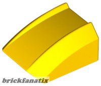 Lego Slope, Curved 2 x 2 Lip, Yellow