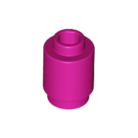 Lego Brick, Round 1 x 1, Dark pink