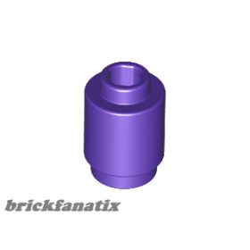Lego Brick, Round 1 x 1, Dark purple