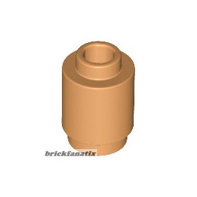 Lego Brick, Round 1 x 1, Medium Nougat