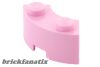 Lego Brick, Round Corner 2 x 2 Macaroni with Stud Notch, Bright pink