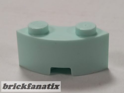 Lego CURVED BRICK 2 KNOBS, Aqua