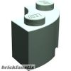 Lego CURVED BRICK 2 KNOBS, Aqua