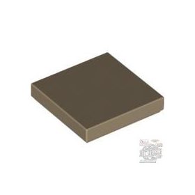 Lego Tile 2 X 2, Dark tan