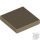 Lego Tile 2 X 2, Dark tan