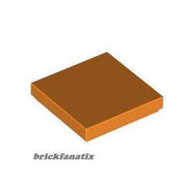 Lego FLAT TILE 2X2, Bright orange