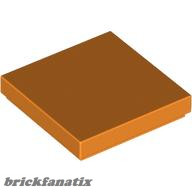 Lego FLAT TILE 2X2, Bright orange