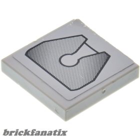   Lego Tile 2 x 2 with Groove with Truck Fifth-Wheel Coupling Pattern (Sticker) - Set 8199