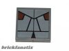 Lego Tile 2 x 2 with Groove with SW Sith Pattern (Sticker) - Set 7957 Star Wars The Clone Wars - Sith Nightspeeder