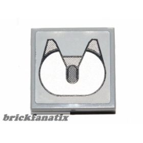   Lego Tile 2 x 2 with Groove with Trailer Hitch Pattern (Sticker) - Set 30191