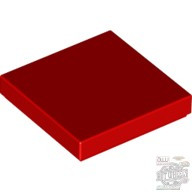Lego Flat Tile 2X2, Bright red
