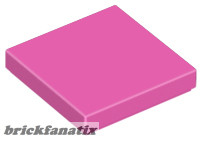 Lego Flat Tile 2X2, Dark pink