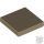 Lego Flat Tile 2X2, Dark tan