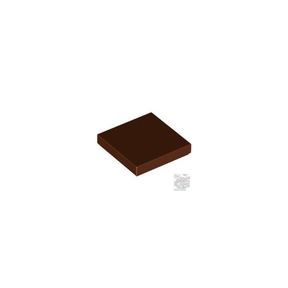 Lego Flat Tile 2X2, Reddish brown
