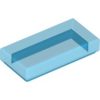 Lego Flat Tile 1X2, Transparent blue