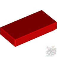 Lego Flat Tile 1X2, Bright red