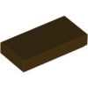 Lego FLAT TILE 1X2, Dark brown