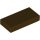 Lego FLAT TILE 1X2, Dark brown