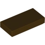 Lego FLAT TILE 1X2, Dark brown