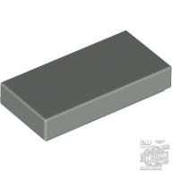 Lego Flat Tile 1X2, Dark grey