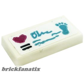 Lego Tile 2 x 4 with 