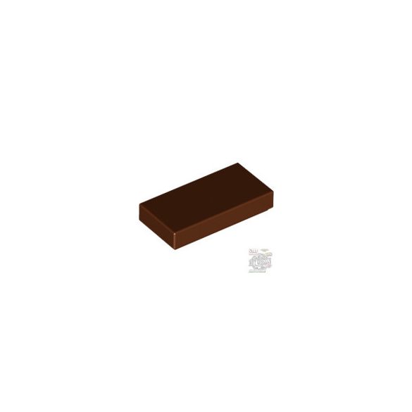 Lego Flat Tile 1X2, Reddish brown