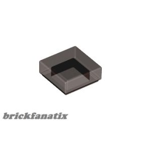 Lego FLAT TILE 1X1, Transparent black