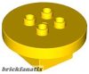 Lego Duplo, Furniture Table Round 4 x 4 x 1.5, Yellow