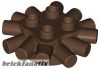 Lego Duplo, Brick Round 2 x 2 with Radiating Bars, Brown