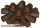 Lego Duplo, Brick Round 2 x 2 with Radiating Bars, Brown