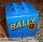 Lego Duplo, Train Freight Container with Yellow 'RALLY' and Number 1 in Circle Pattern