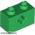 Lego BRICK 1X2 WITH CROSS HOLE, Green