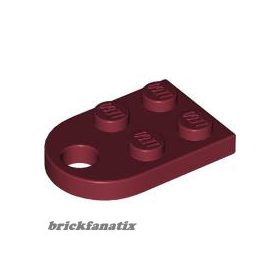 Lego COUPLING PLATE 2X2, Dark red