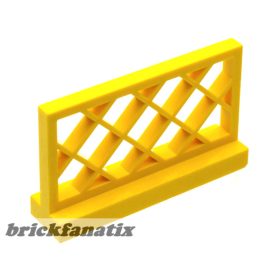 Lego Fence 1 x 4 x 2 Lattice, Yellow