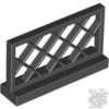 Lego Fence 1 x 4 x 2 Lattice, Black