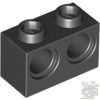 Lego Brick 1X2 M. 2 Holes Ø 4,87, Black