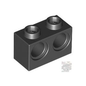Lego Brick 1X2 M. 2 Holes Ø 4,87, Black