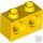 Lego BRICK 1X2 M. 2 HOLES Ø 4,87, Bright yellow
