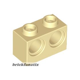 Lego BRICK 1X2 M. 2 HOLES Ø 4,87, Tan