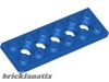 Lego Technic Plate 2 x 6 with 5 Holes, Blue
