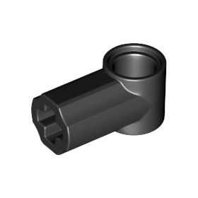 Lego Technic, Axle and Pin Connector Angled #1, Black