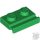 Lego PLATE 1X2 WITH SLIDE, Green